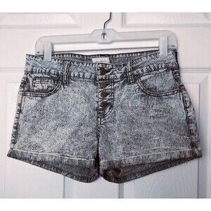 Y2K 90s Striped‎ Button-Up Hot Shorts by Celebrity Pink- Juniors Size 5/27